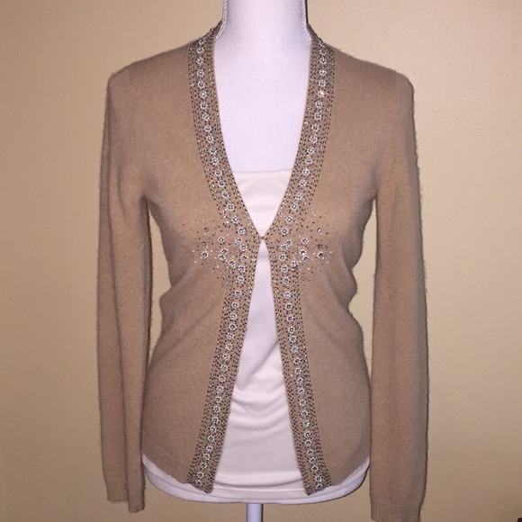 J. Crew Sweaters - J. Crew Embellished Wool Cashmere Cardigan